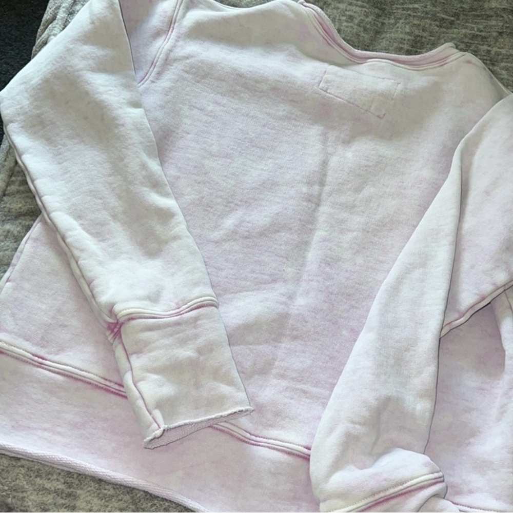 Frank & Eileen | Boyfriend Lavender Crewneck Sweatshirt Top Women’s Size Small - Picture 7 of 11